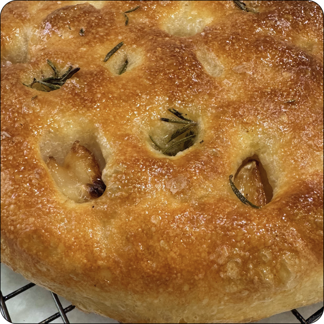 FOCACCIA -  GARLIC & ROSEMARY