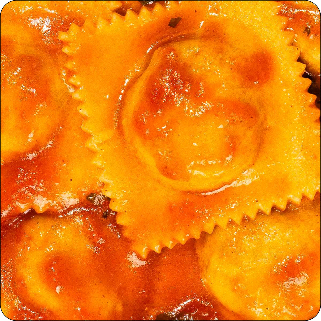 Braised Mutton Ravioli con Pomodoro